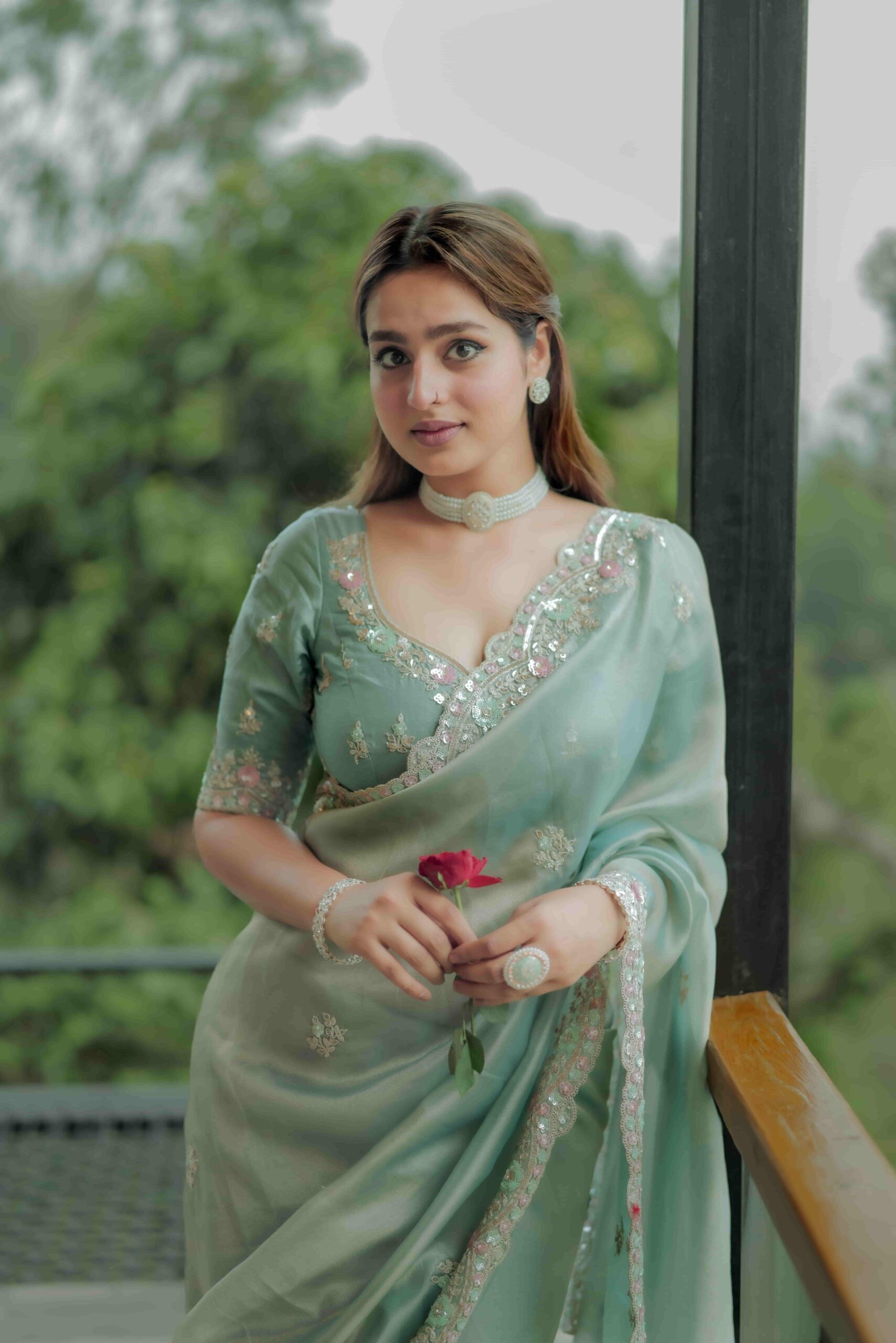 Ayesha Khan close-up portrait shot by Cupid Love Stories fashion photographer