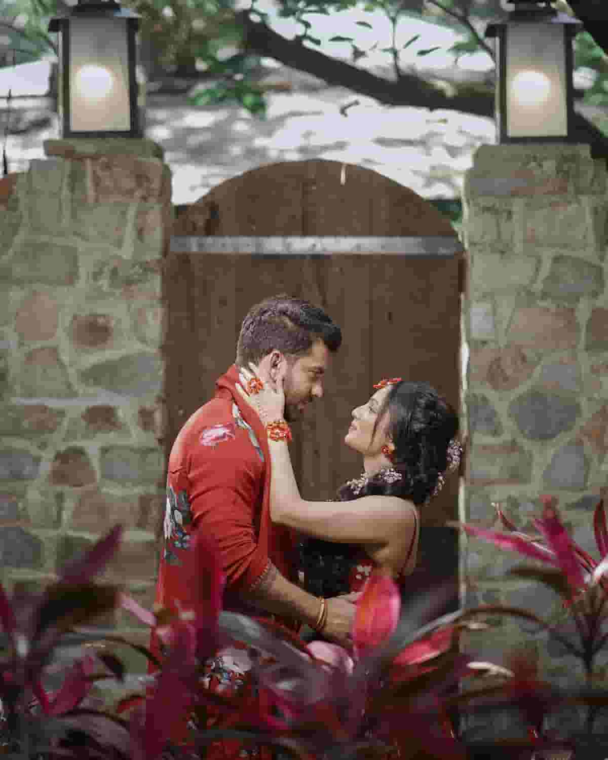Celebrity wedding photographer India — romantic couple portrait