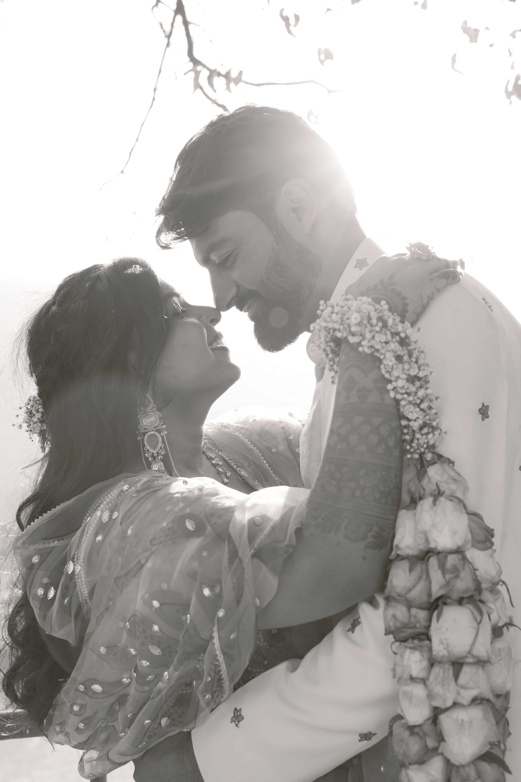 Bhavya and Aditi wedding portrait at The Den Jim Corbett