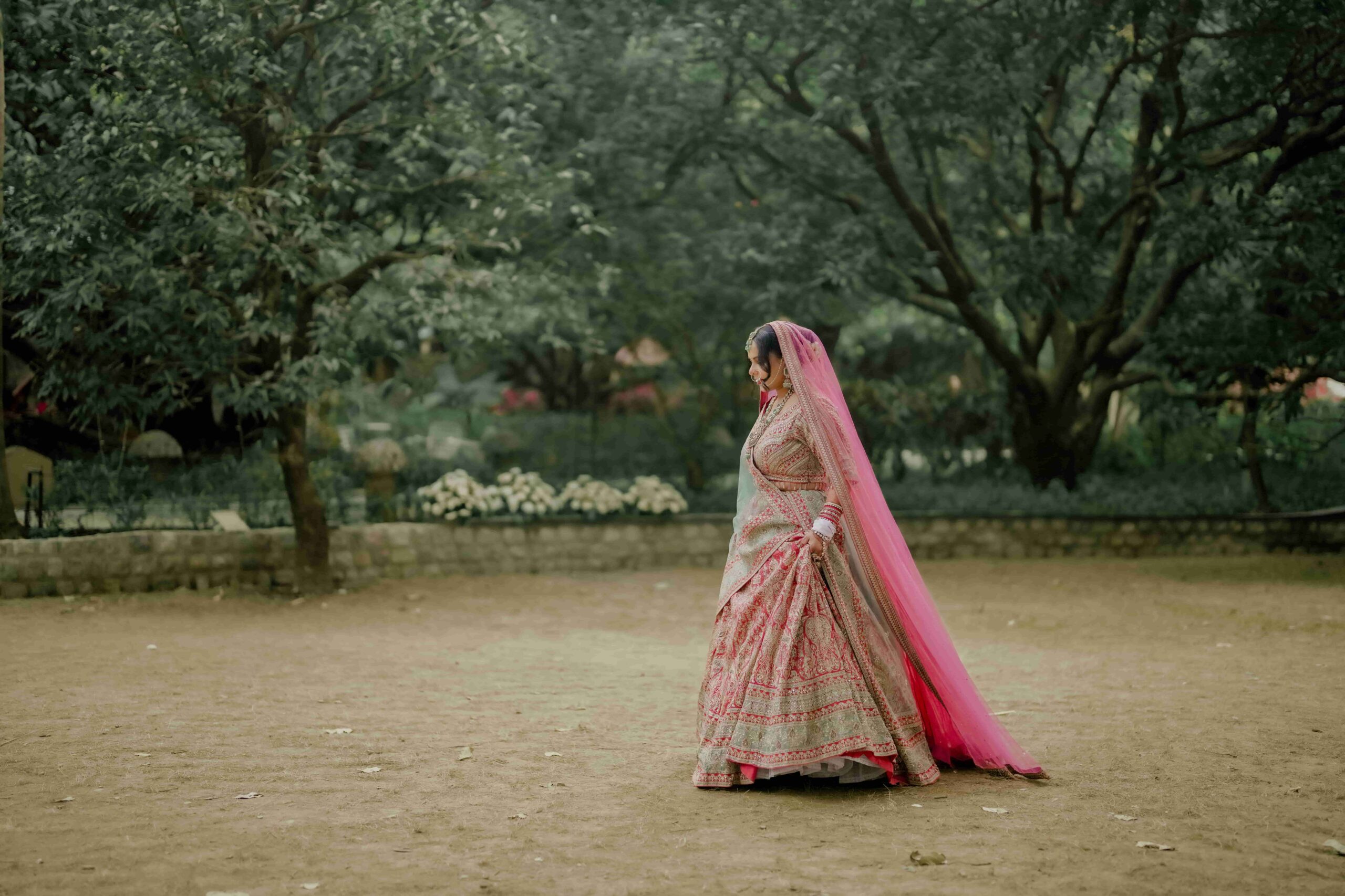 Wedding ceremony at The Den Jim Corbett — landscape view