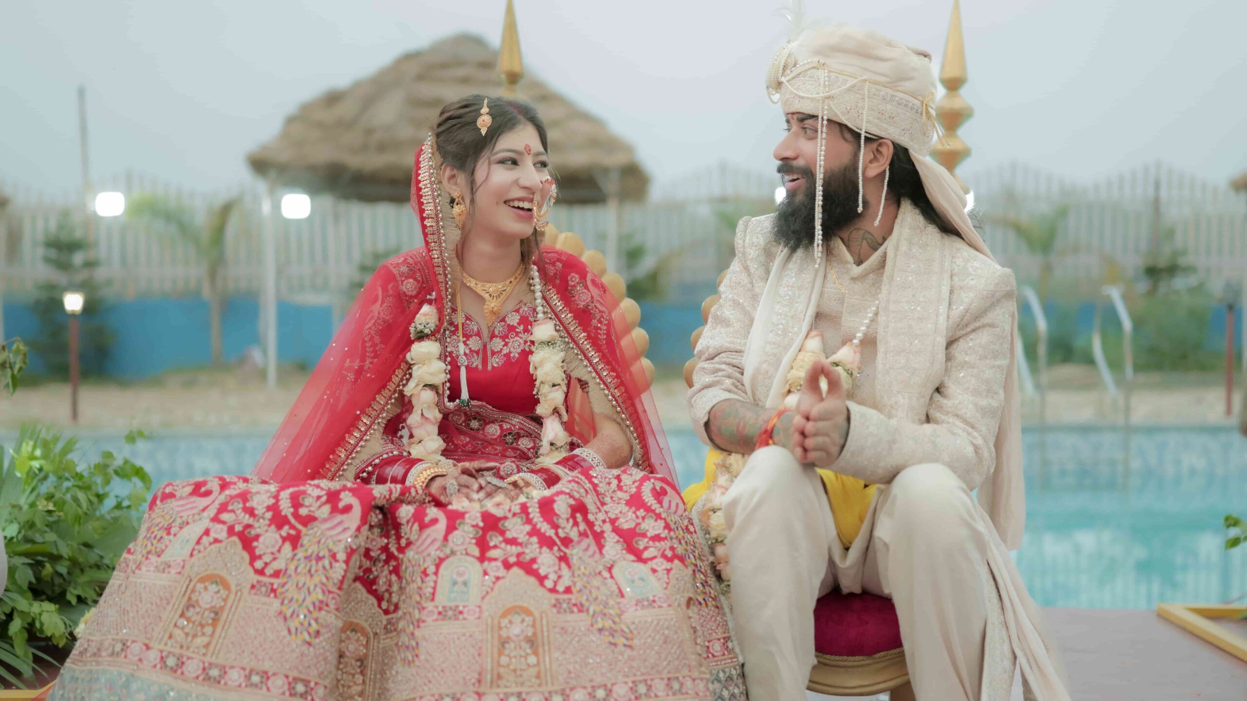 UK07 Rider Anurag Dobhal and Ritika wedding cover photo at Rajputana Farm Dehradun — Cupid Love Stories