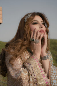 Urvashi Rautela elegant pose Hyatt Regency Mussoorie outdoor celebrity shoot